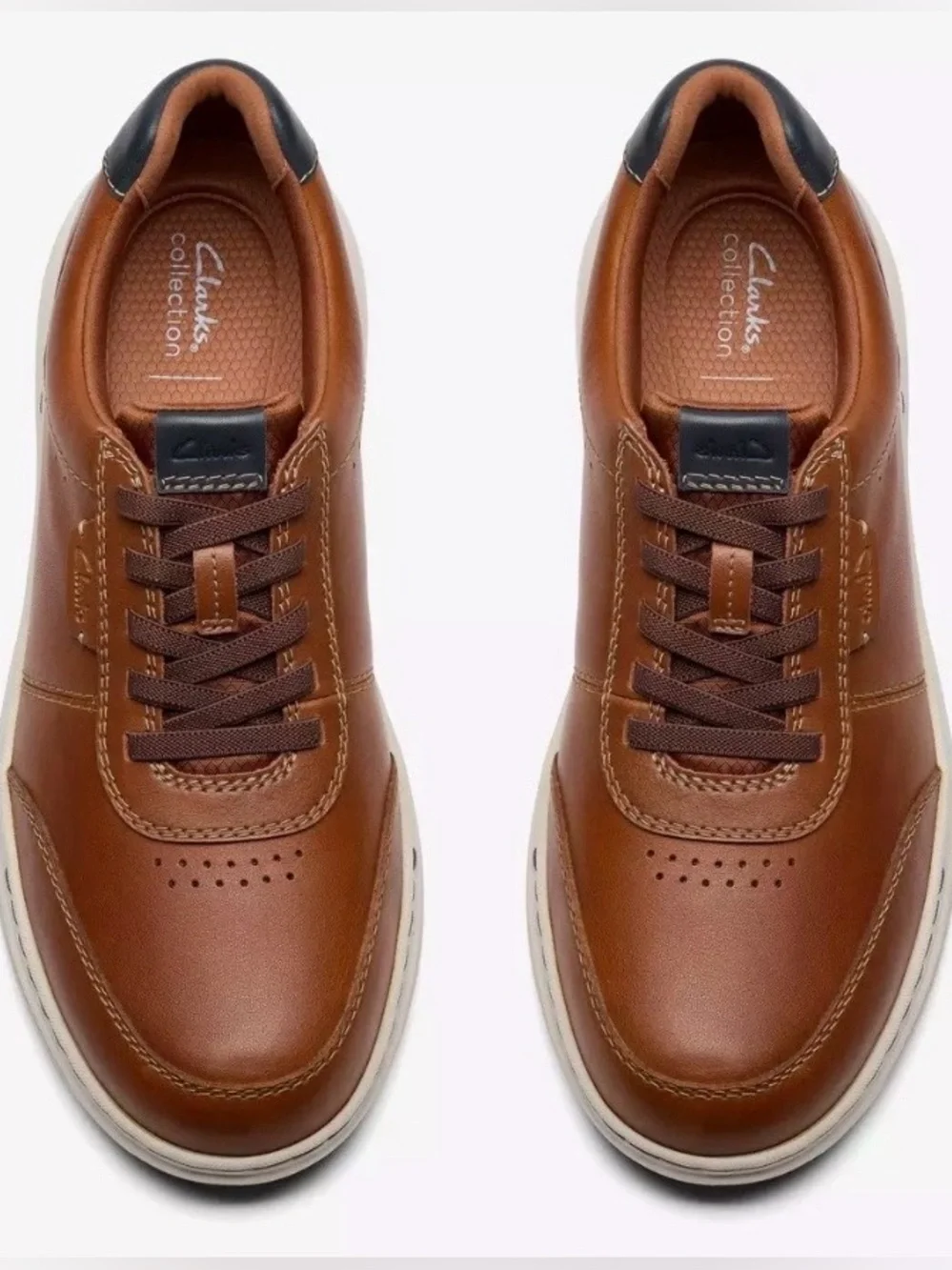 • Clarks • Craftwell Lace Tan Leather • NWT •